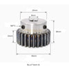 Boss Gear 2 Module 16 Teeth Spur Gear 8mm Hole_drawing