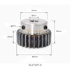 Boss Gear 2 Module 20 Teeth Spur Gear 8mm Hole_2