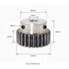 Boss Gear 2 Module 24 Teeth Spur Gear 8mm Hole_2