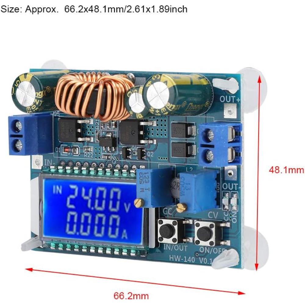 Buck-boost module constant voltage and constant current with LCD ...