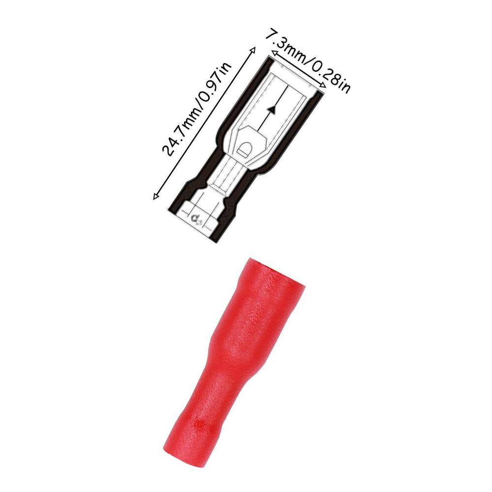Press Connector Rd Cold-Press Terminal Female Wire Connector RED FRD1-156 FEMALE