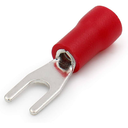 Cold-Press Terminal Fork-Shaped U-type Insulation Insert Red SV1.25-4