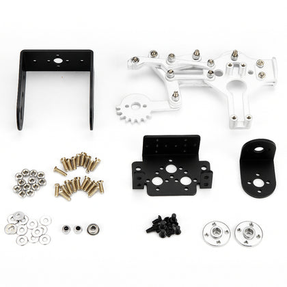 Complete set DIY 2DOF Robot Arm Manipulator Claw (Mechanical Metal Gripper) without motors_1