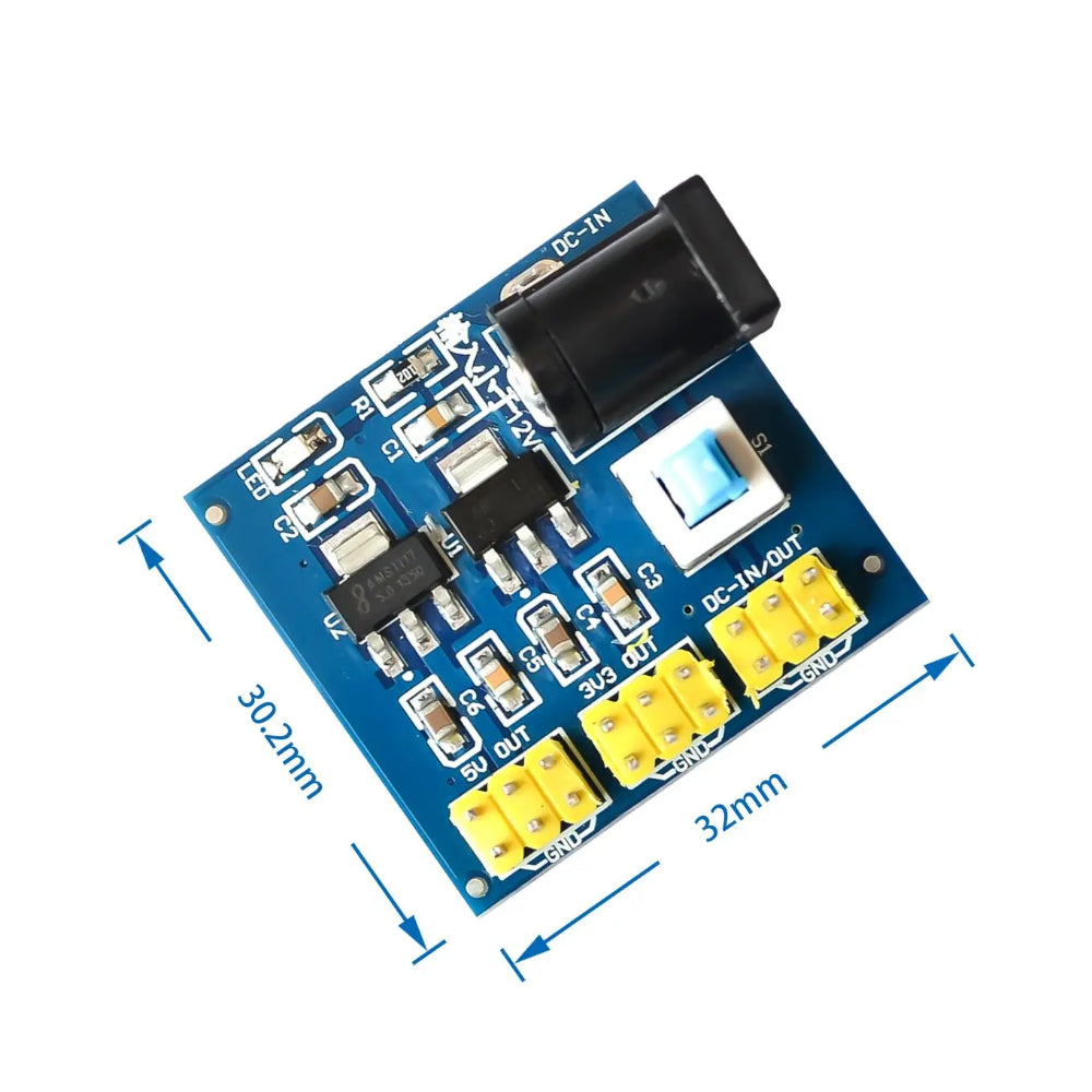 12v Automotive Module DC-DC 12V to 3.3V 5V 12V Power Module | Multi-Output Converter