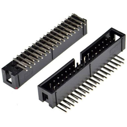 DC3-34 Pin 2.54mm Pitch JTAG ISP Male Socket Right Angle IDC Box headers PCB Connector