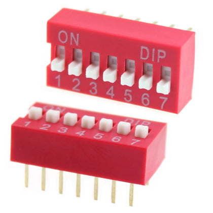 DIP Switch 14 Pin (7 Bit) Pitch 2.54mm