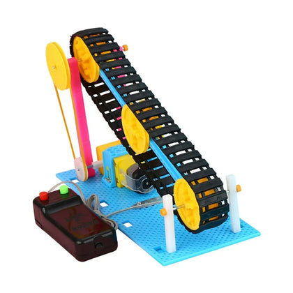 DIY Electric Conveyor Belt Machine – STEM Project for Kids