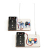 Assembled DIY radio transmitter emitting radio signals-2
