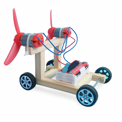 Assembled manual generator model producing electricity-1