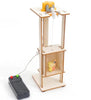DIY Wooden Elevator lift Physical Learning Toy Science Experiment Kit-2