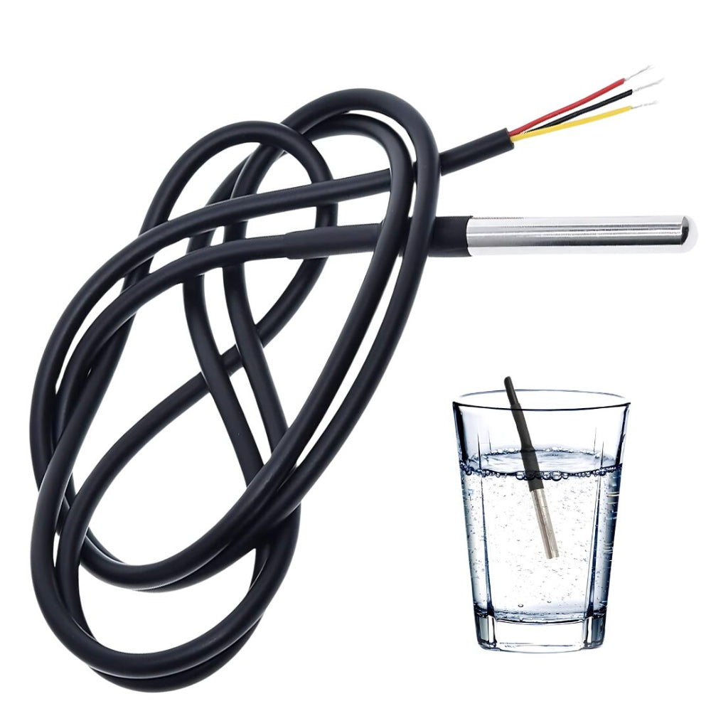DS18B20 Waterproof Digital Temperature Sensor Thermal Probe Sensor (1m)