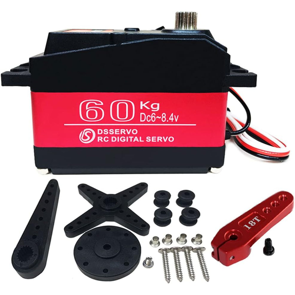 Original High Torque and performance Full Metal Digital Servo Motor 60kg90 degree/180 Degree 90 Degree