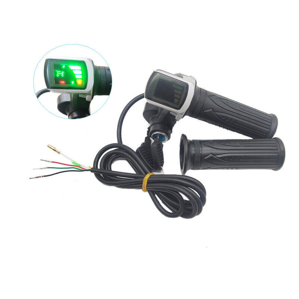 E-Bicycle Digital Thumb Throttle with LED Power Display Lock