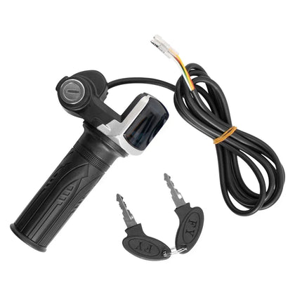 E-Bicycle Digital Thumb Throttle With LED Power Display and Lock