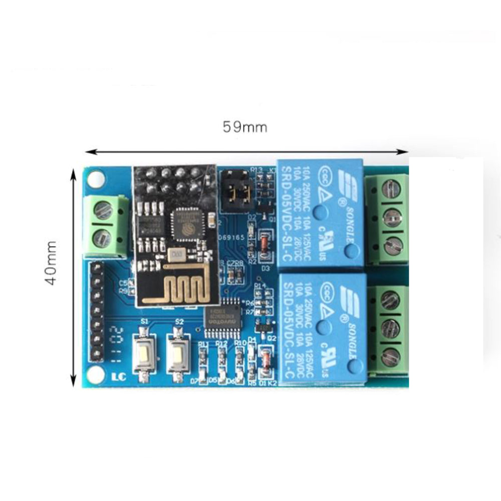 5v Relay 2CH. WiFi Relay IOT ESP8266 5V 2CH. WiFi Relay Module - IOT ...