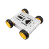 Export Quality 4WD Aluminum alloy DIY Robot car with motor and wheels Silver