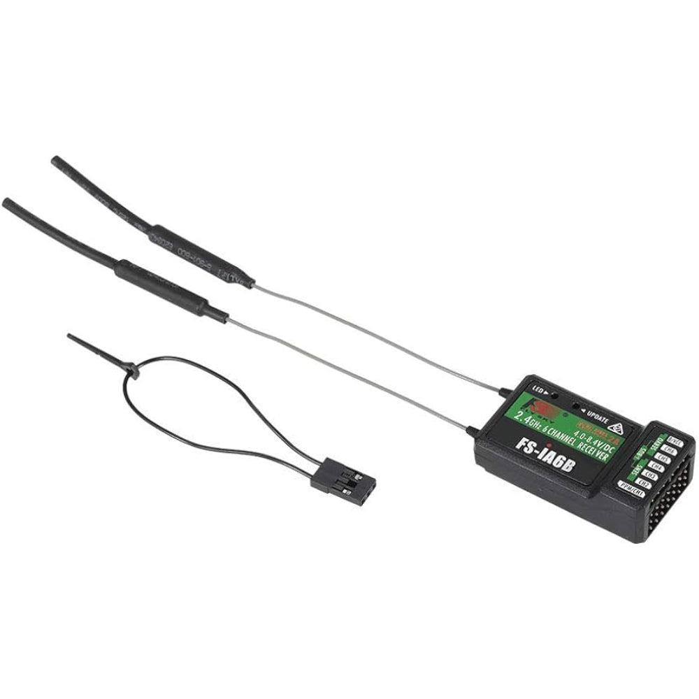 VGEBY Récepteur RC Flysky FS-IA6 6 Canaux 2,4 GHz – Haute Sensibilité Pour Télécommande FS-I6 – Accessoire RC Compact
