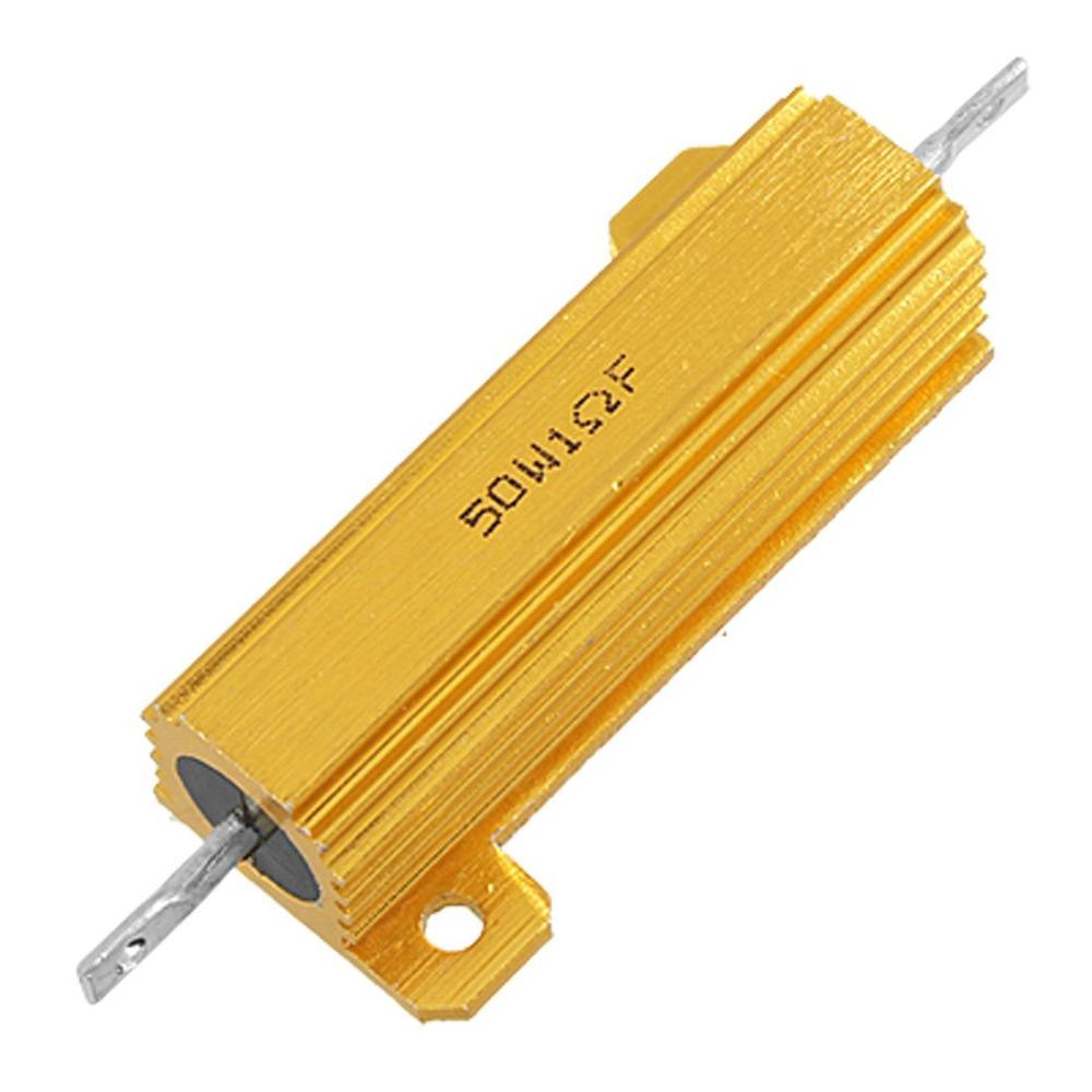 Gold Aluminum Shell High Power Resistor 1R 50 Watt -2