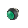 Green Waterproof PBS-33B 12MM 2PIN Self-Reset Mini Round Push Button