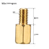 Hexagonal M3 PCB Column  Male Female Threaded Pillar Bolt Screws  Hexagonal Pillar length 12mm Thread length 6mm