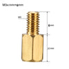 Hexagonal M3 PCB Column  Male Female Threaded Pillar Bolt Screws  Hexagonal Pillar length 20mm Thread length 6mm