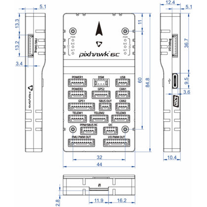 Holybro - Pixhawk 6C Aluminium Case PM07-14S_1