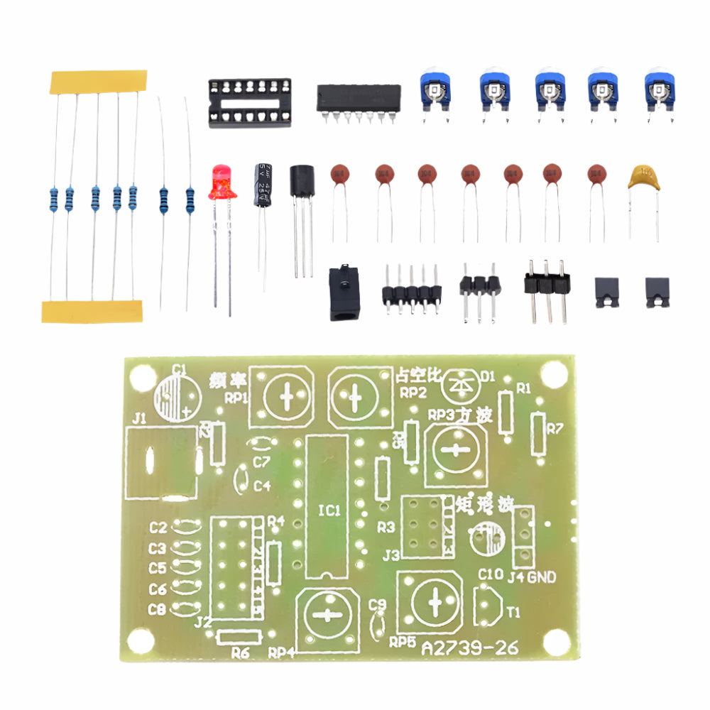 ICL8038 High Precision Signal Generator DIY Kit Sine Triangle Square Sawtooth Ou ICL8038 High Precision Signal Generator DIY Kit Sine Triangle Square Sawtooth Ou