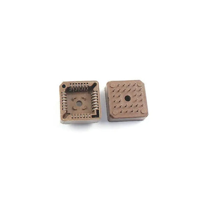 In-line DIP IC seat chip base PLCC28  front and back image