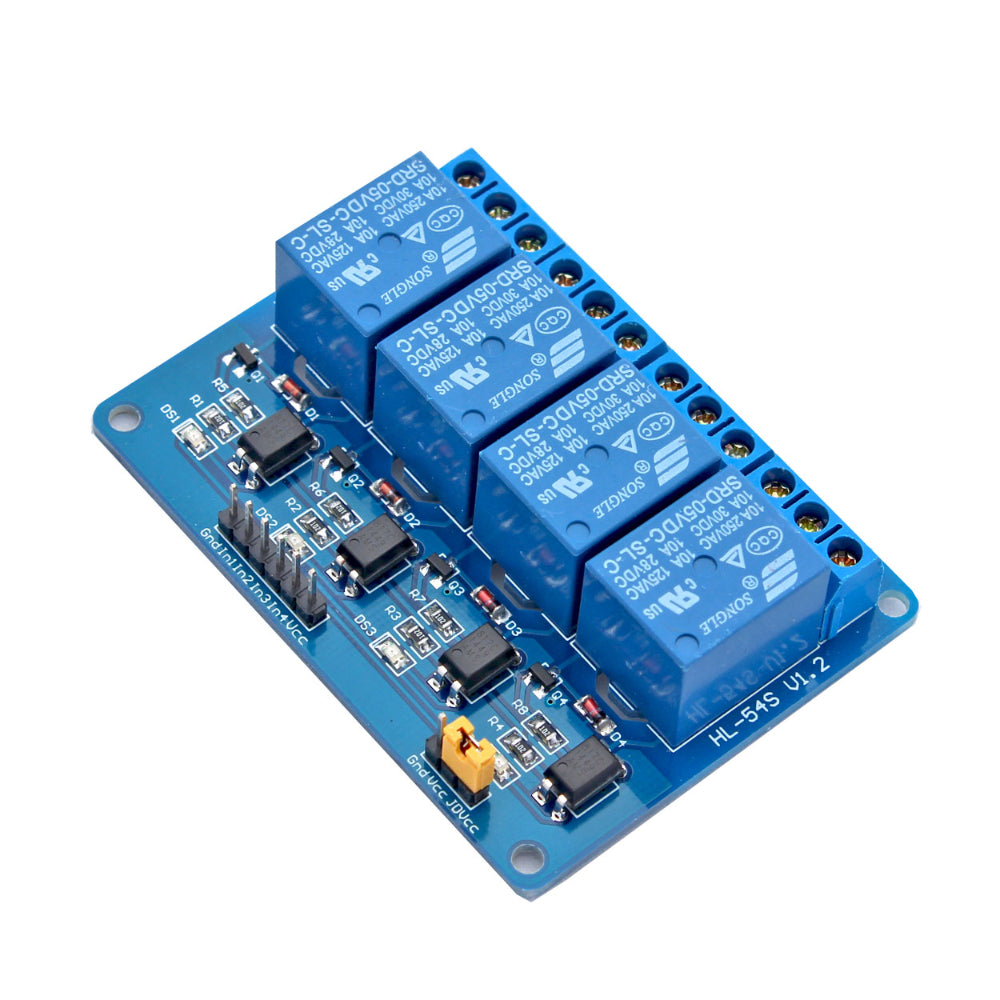 Four Channel 5V Relay Module With Optocoupler | Buy Now"