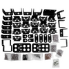 17DOF Biped Robot, Leg Robot Servo Motor Metal Bracket (NO Servo) (Silver)-4