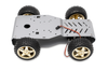 Motor and Servo Metal Smart Chassis Car Robot Platform with 85mm Rubber Wheels-1