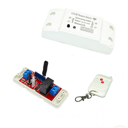 220V One Channel RF 433 Mhz Wireless switch with 2 key 433Mhz Remote Controller 