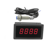 LED 4 Digit Red Display Indicators Tachometer+Hall Proximity Switch Sensor NPN+1