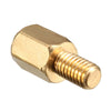 M3 6+5mm Female Male Thread Brass Hex Standoff Spacer Screws PCB Pillar