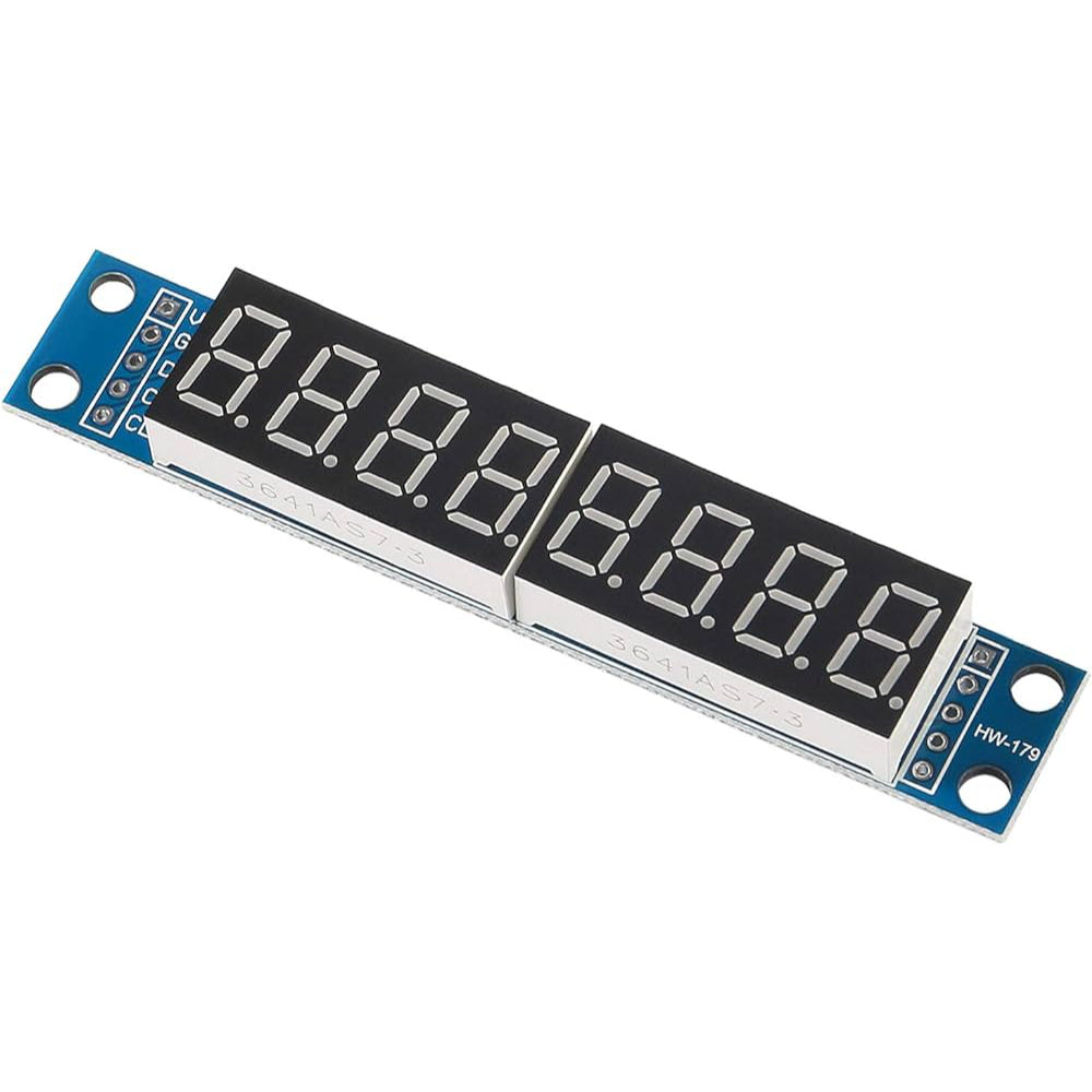 5PCS MAX7219 8-Digit 7-Segment Display Module - Arduino, Raspberry Pi & ESP8266 Compatible With Integrated Driver