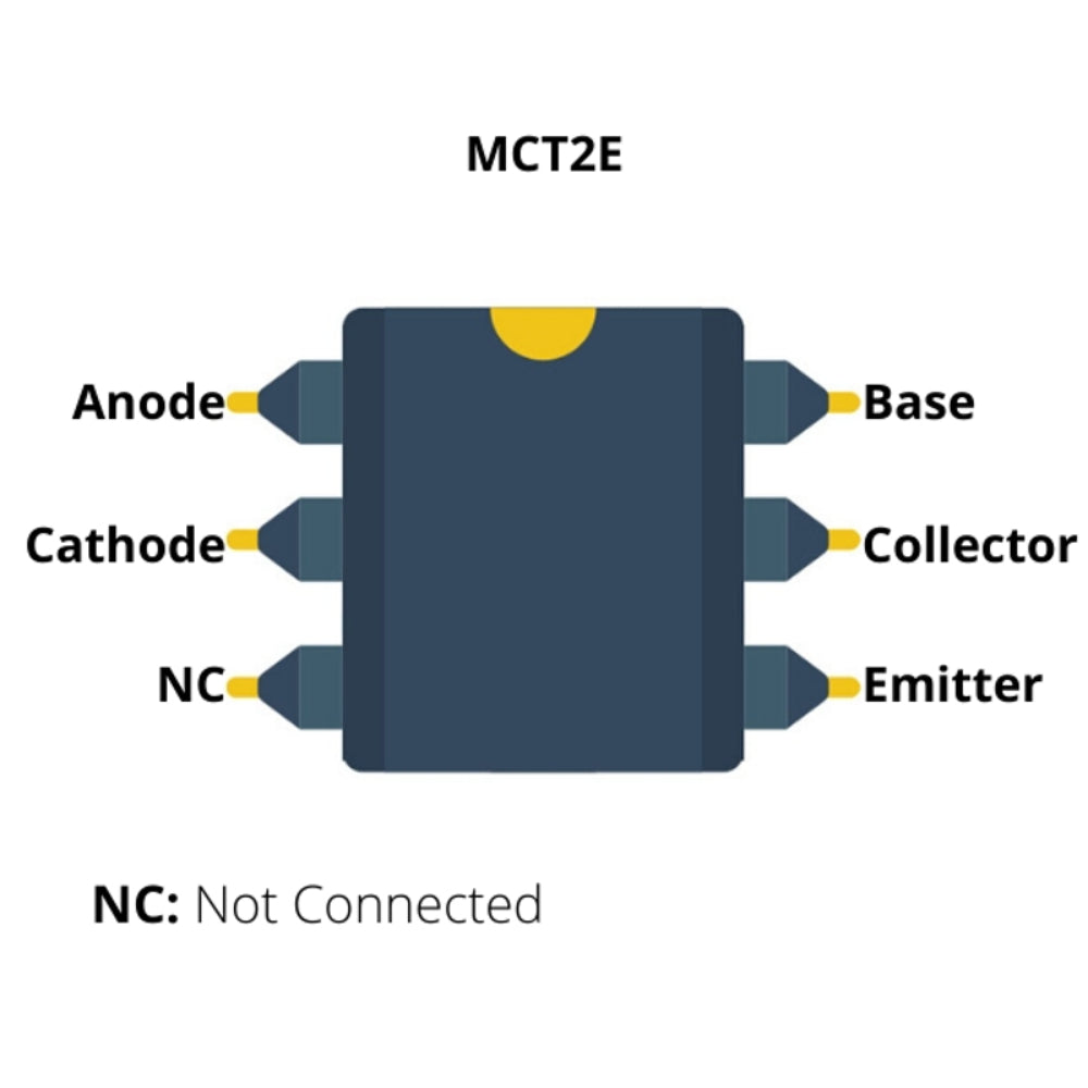 MCT2E Phototransistor Optocoupler IC DIP6