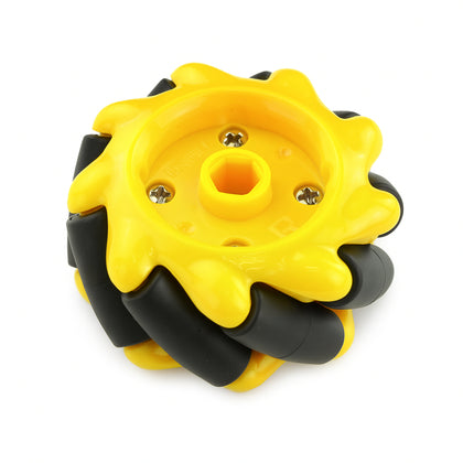 Omnidirectional 60mm yellow mecanum wheels