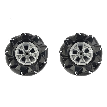  Mecanum Wheel Omnidirectional 48mm Left and Right Pair Black_1