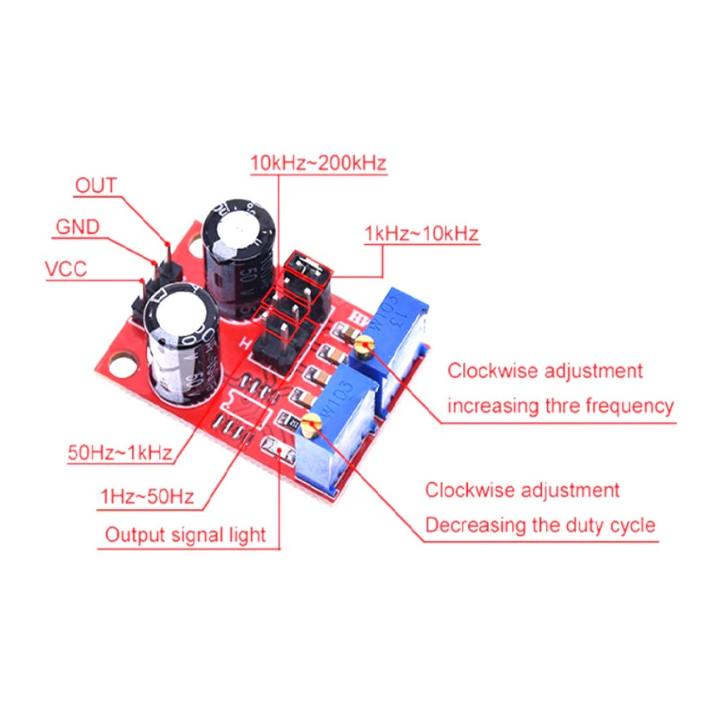 Scheda Generatore Impulsi NE555 - Driver Motore Passo-Passo, 3 Pezzi - Foto 2