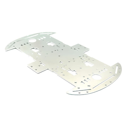 4WD 1.5mm Aluminum Alloy BO Motor Robot Chassis Top Plate  (No Motor bracket)
