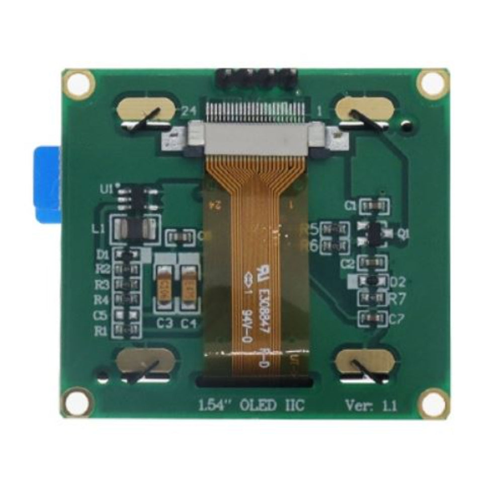 1.54 Inch OLED Display 4-Pin I2C Interface Blue