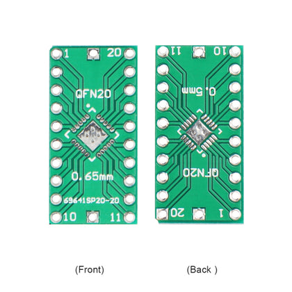 QFN20 to DIP20 QFN 0.5/0.65mm QFP-20 QFP20 LFCSP20 Adapter to DIP Transfer