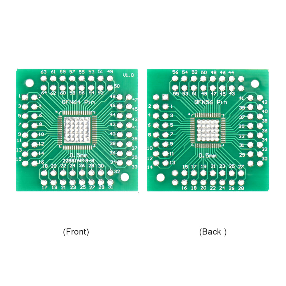 QFN 56 64 SMD TURN TO DIP PCB Adapter-1Pcs on KitsGuru