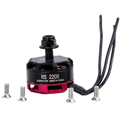 RS2205 2300KV Brushless DC Motor for QAV250 QAV300 Racing Drone Black Cap CW Motor Rotation