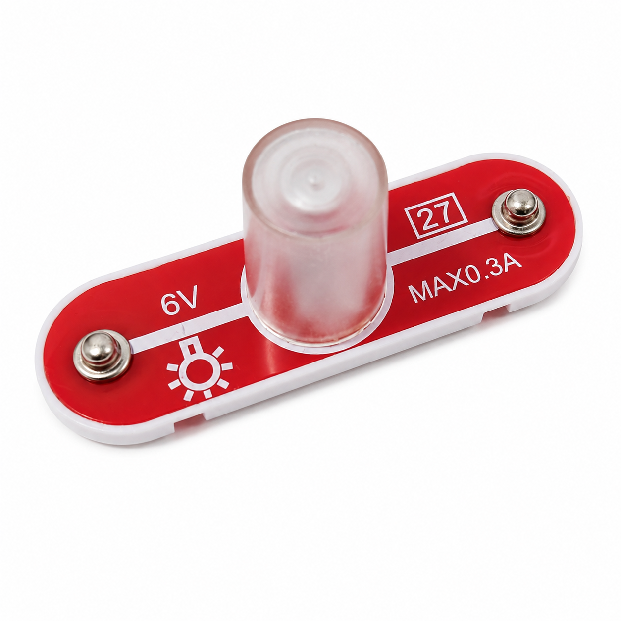 Rwb Snap Red Module Red 6V Lamp Bulb Module for Snap Circuit Electrical Experiment Kit