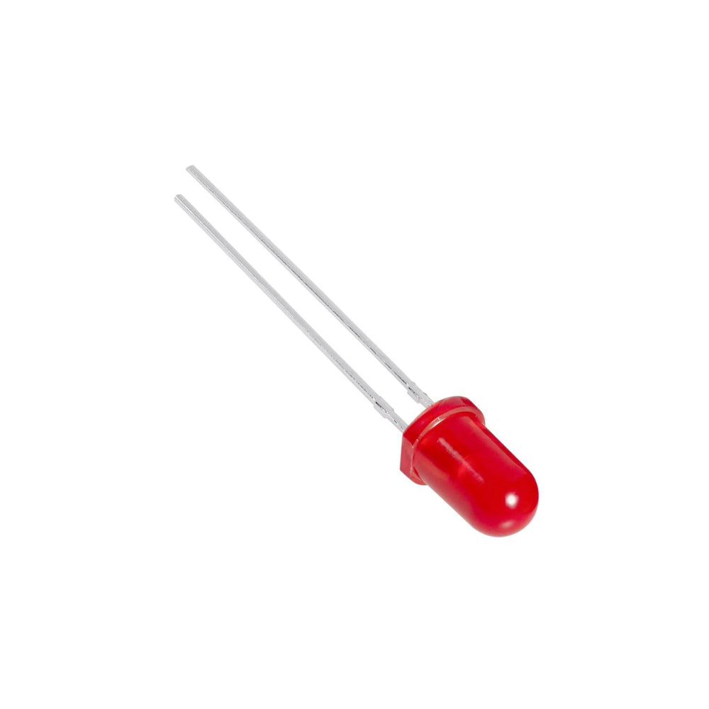 50 Pcs Diffused Red LED 5mm for DIY Projects & Lighting