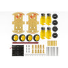 4WD Double Layer Transparent Robot Car Chassis Kit – DIY Robotics Platform