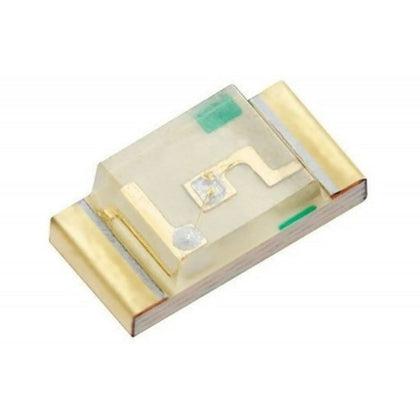 Compact 0402 red SMD LED, high brightness