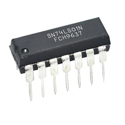 SN74LS01N Quad 2-Input NAND Gate IC with Open-Collector Outputs DIP-14 Package_2