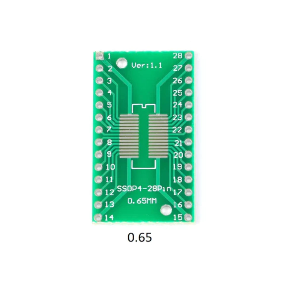 10 STCK. 0,65/1,27 Mm SOP28 SSOP28 TSOP28 Auf DIP28 Adapter Konverter